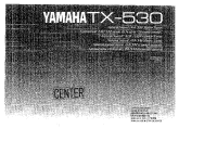 Yamaha TX-530 - Owners Manual